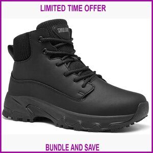 Non Slip Work Boots Waterproof Ankle Boots Comfortable Food Service Shoes